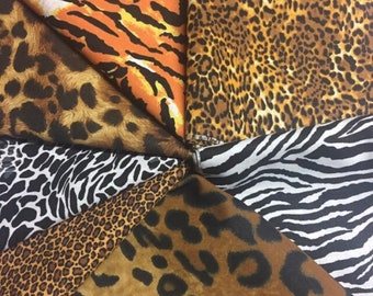 108 Piece Groomer's Pack ANIMAL SKINS Print Bandanas