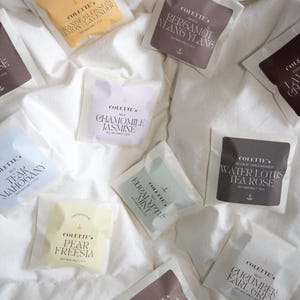 Sojawachs Duft-Melts 13g, vegan - Lotus Rose, Teakholz, Gurke Earl Grey, Bergamotte Ylang Ylang uvm., Mini Größe - perfekt zum Ausprobieren