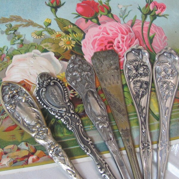 Beautiful Silverware Silver Hair Stick Bun Pick //  Fancy Ornate Rare Antique Flatware - Many to choose from!!!