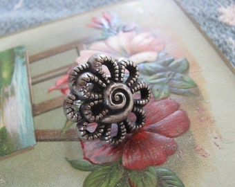 Statement Ring Made with an Antique Button Adjustable One SIze Fits All  // Many to choose from!!!