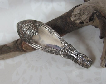 Silverware Spoon Handle Hair Clip Barrette Large - 70mm Made in France French Backing // Antique Fancy Ornate // Many to choose from!!!