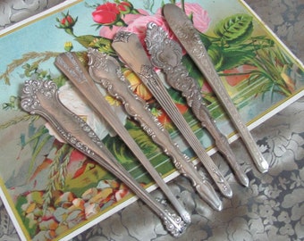 Beautiful Silverware Silver Hair Bun Stick Pick Fancy Ornate Unique // Made from Antique Flatware -  Many to choose from!!!