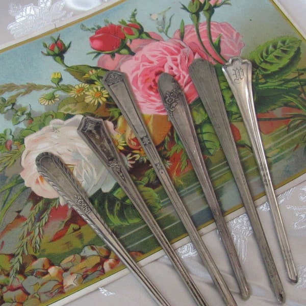 Beautiful Silverware Silver Hair Stick Bun Pick  //  Antique Vintage Flatware - Many to choose from!!!