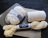 Vintage Soft Cotton Yarn Ivory Sugar n Cream Enterprise Knitting Unused NOS