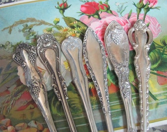 Beautiful Silverware Silver Hair Stick Bun Pick Fancy Unique Ornate //  Made from antique & vintage flatware - Many to choose from!!!