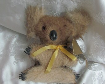 Koala Bear // Vintage Collectible Souvenir Stuffed Animal from Sydney Australia Aussie Circa 1960s