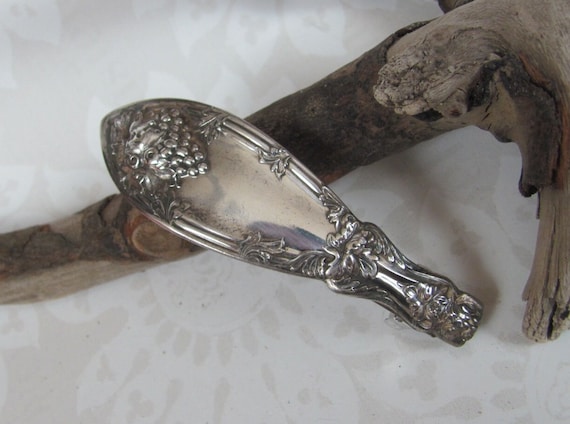 Silver Antique Spoon Barrette  . Hair Clips Vintage Silver Spoon-Shaped Child main image 4