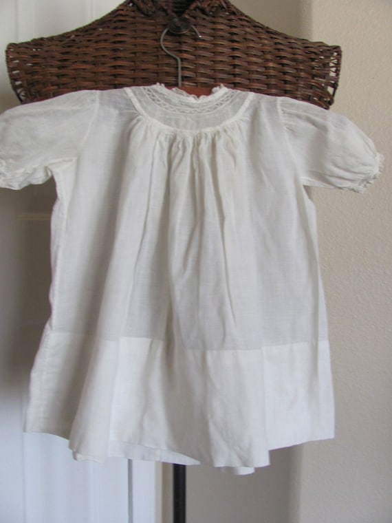 Antique Victorian White  Baby Christening Gown Dr… - image 1