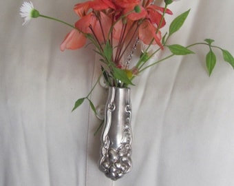 Beautiful Wearable Silver Flower Bud Vase Necklace Gift Idea Unique Handmade - Many more to choose from!