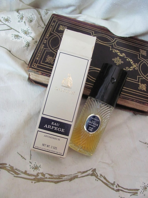 Lanvin Eau Arpege // Perfume Eau de Toilette Cologne Parfum Half Full Bottle 2oz - Vintage Fragrances Glass Bottles
