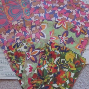Bag Lot of 10 Colorful Vintage Drawstring Paper Party Gift Bags Candy Treats Snacks Goodie Fun Novelty - Choose your size
