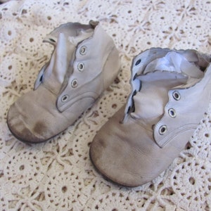 Chaussures en cuir blanc antique pour nourrissons, bébés et enfants, bottes, bottines