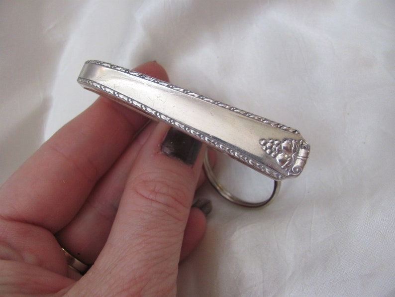 Key Fob Silver Plate Silverware Key Chain Purse Hook Etsy