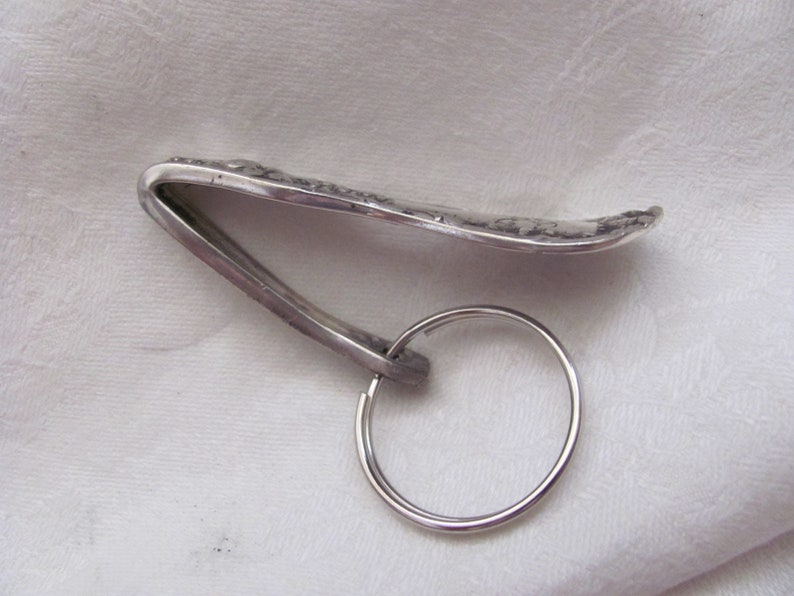 Key Fob Silver Plate Silverware Key Chain Purse Hook Etsy