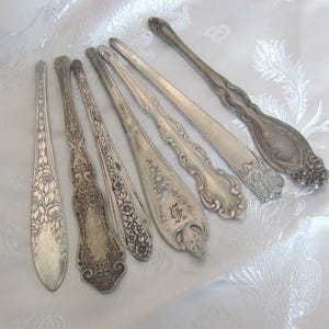 Beautiful Silverware Silver Hair Stick Bun Pick Ornate Fancy //  Many to choose from!!! More in my shop come see!