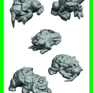 Predator toads Base Accessories Set - Perfect for RPG & Wargaming Miniatures