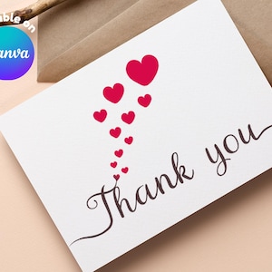 Thank You Card for Small Businesses and Companies - Avoidable and Customizable Thank You Card
