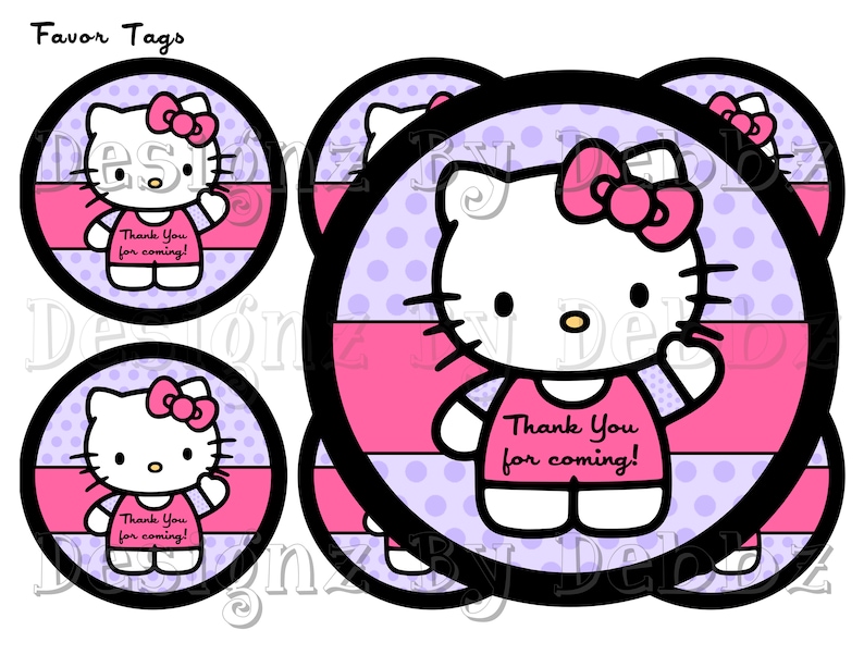 Prompt Down load Hi Kitty Printable Prefer Tags graphic regarding Kitty Printable titled Immediate Down load Hi there Kitty Printable Prefer Tags