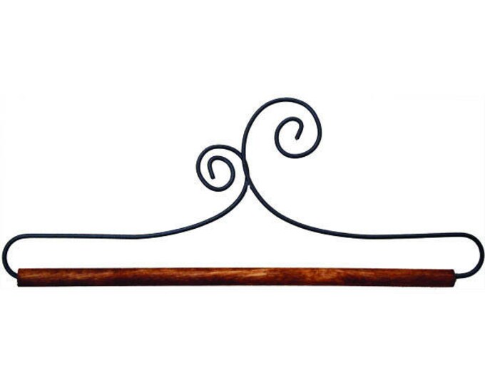 12 double Scroll Wire W/dowel Display Hanger Etsy