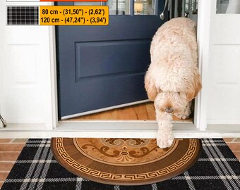 Parquet Design Welcome Doormat Set| Layered Doormat| Personalized Entry Rugs| Indoor Outdoor Non-Slip Mat | Washable Housewarming Funny Gift