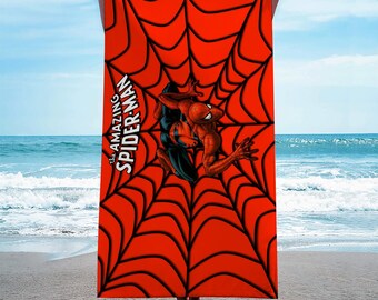 Asciugamano da spiaggia Spider-Man: regalo personalizzato per la famiglia