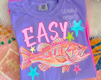 Diseño digital PNG de peces fáciles: Impresión gráfica de acuarela costera (descarga digital)