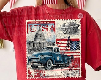 PNG vintage americano, retro, PNG patriótico, preppy Dtf, 4 de julio, PNG del Día de los Caídos, Merica, diseño digital