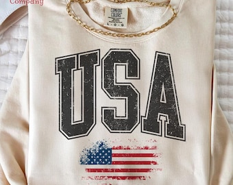 Sublimación de EE. UU. preppy, EE. UU. retro, 4 de julio, EE. UU. con bandera, EE. UU. femenino, Día de los Caídos preppy, Independencia de Estados Unidos