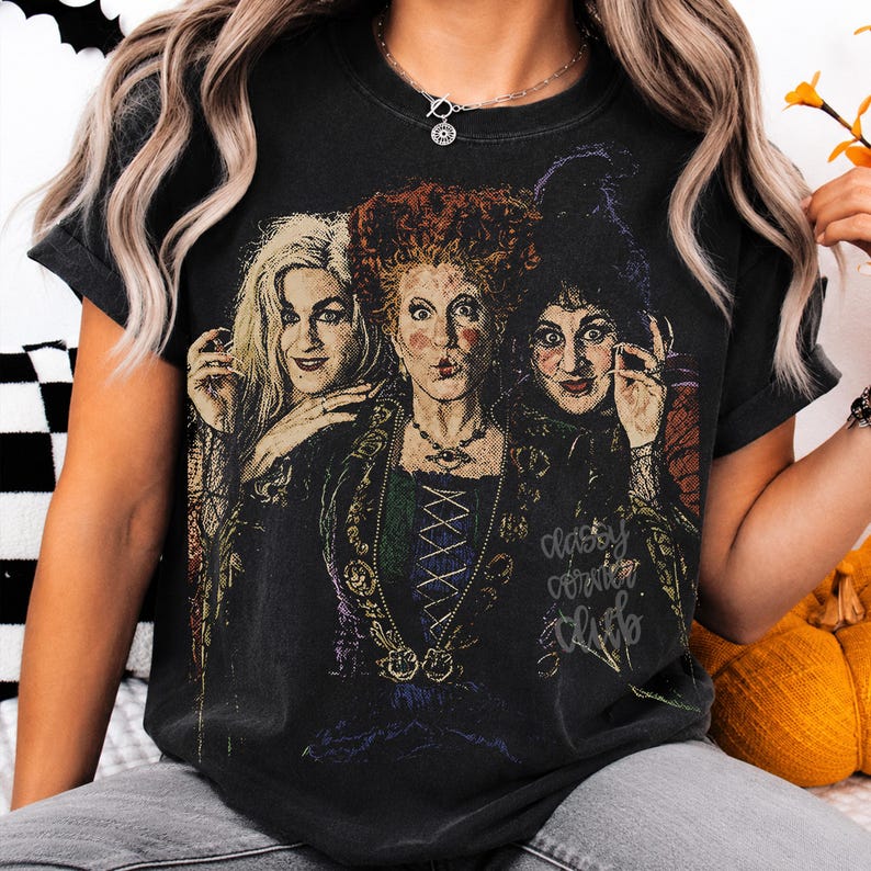 PNG vintage d'Halloween, PNG Hocus Pocus, PNG Saison des frissons, Design de t-shirt rétro d'Halloween, PNG inspiré des films d'horreur, Téléchargement numérique image 3