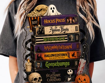 Funny 90s Halloween VHS PNG, Retro Halloween Movie VHS Tape Shirt Design Sublimation, 90s Nostalgia Halloween Holiday, Vintage Movie Night