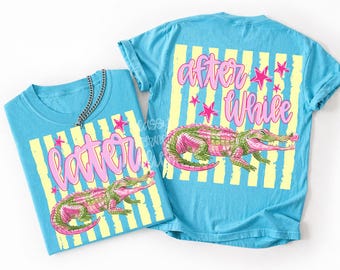 Más tarde, cocodrilo caimán PNG, frase pegadiza, diseño de boutique femenina (descarga digital)