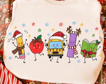 Christmas Png, Teacher Christmas Png, Cute Christmas Png, School Christmas Png, Holiday Png, Christmas Shirt Png, Xmas Sublimation