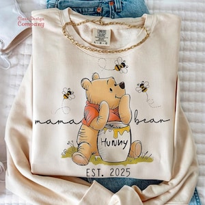 Winnie The Pooh Mama Bear PNG, Mothers Day Png, Preppy Mama Png, Mama Floral Png, Mothers Day Gift, Mama png, Mama Bear PNG, Sublimation Png