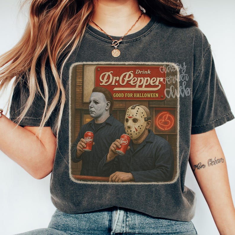 Retro Horror Movie PNG, Halloween Horror Characters PNG, Vintage Horror Shirt Design, 2026 Halloween Shirt Sublimation PNG Download image 8