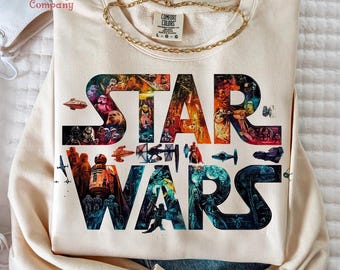 Que el 4 de mayo te acompañe (PNG), Star Wars 2025 (PNG), Logotipo clásico de Star Wars con personajes (PNG), Viaje familiar (PNG), Archivo para sublimación