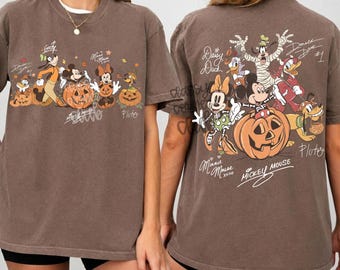 Retro Halloween PNG, Halloween Mickey and Friends Shirt PNG, Family Vacation PNG, Spooky Season Png, Retro Halloween Shirt Png, Digital File
