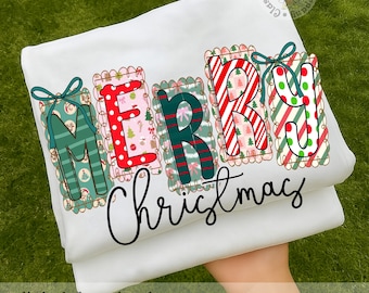 Merry Christmas Bow PNG, Preppy Merry Christmas Png, Glitter Christmas Png, Christmas Coquette Bow Png, Christmas png, Merry Png, Digital