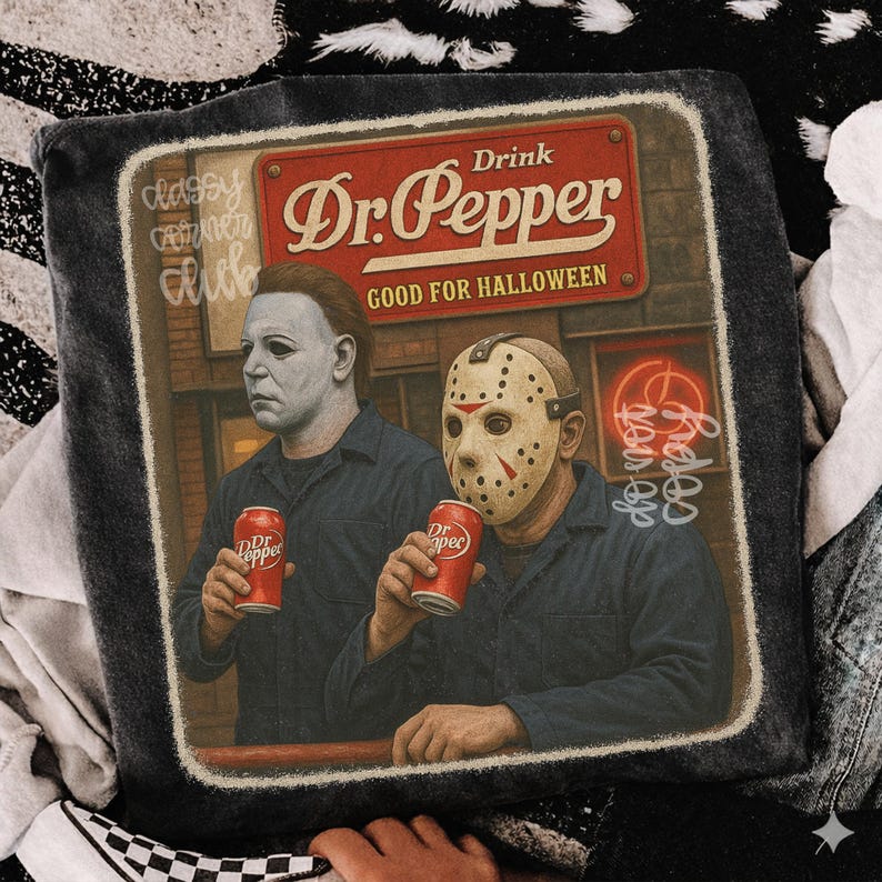 Retro Horror Movie PNG, Halloween Horror Characters PNG, Vintage Horror Shirt Design, 2026 Halloween Shirt Sublimation PNG Download image 3