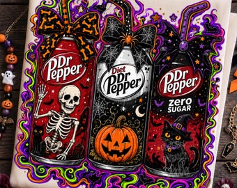 Halloween Soda Can PNG, Spooky Drink PNG, Pumpkin Can Design, Cute Halloween Sublimation, Fall Shirt Design, Spooky Season PNG