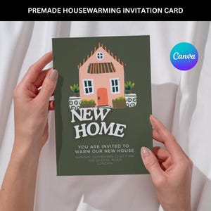 Vooraf gemaakte housewarminguitnodigingskaart