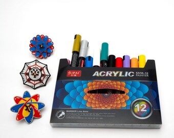 Marcadores para madeira para kits de bricolagem e artesanato.