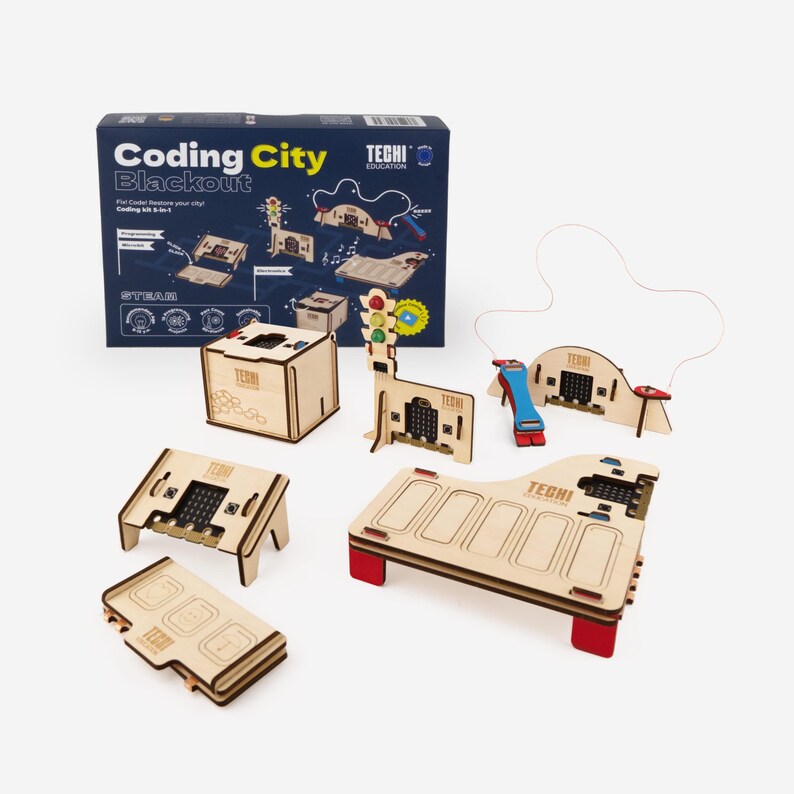 Kit de Programação STEM micro:bit | Coding City Blackout | Desafios Avançados de Eletrônica e Programação para Crianças imagem 2