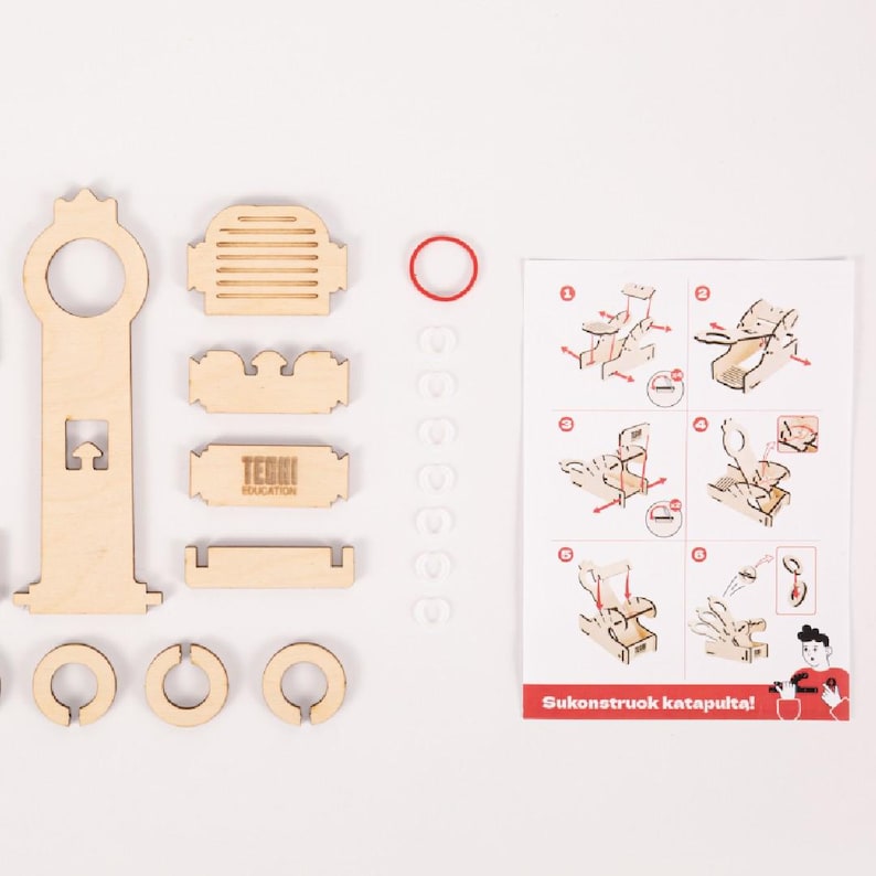 Catapult Laser Cuter Layout Mini Catapult Laser Cut File – Dxf Svg Lightburn Download – 3mm Wood ...