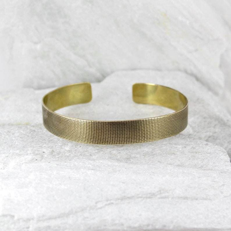 Minimalist brass bracelet