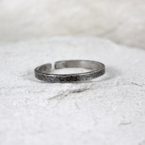 Irregular - simple unisex silver ring, different sizes, adjustable sterling silver ring for man and woman, minimalist jewelry
