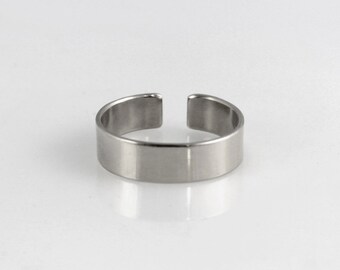 Plain - simple unisex silver ring, adjustable sterling silver ring for man and woman, minimalist jewelry