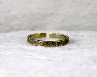 Irrégulier - bague unisexe en laiton, bague dorée réglable pour homme et femme, bijoux minimalistes