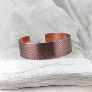 Canvas - unisex copper bracelet, adjustable bangle for man and woman, minimalist jewelry, simple bracelet