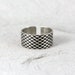Fish Scale Simple Unisex Silver Ring Adjustable Sterling - Etsy