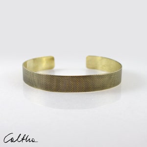 Minimalist brass bracelet